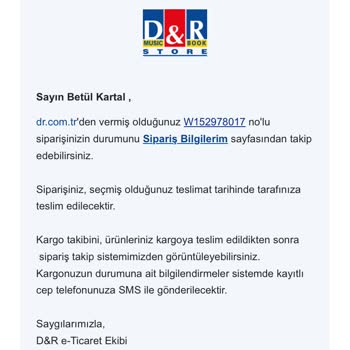 Siparişin Akıbeti Belirsiz: D&R'dan Cevap Yok!
