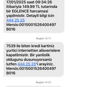 İzinsiz Kredi Kartı Kullanımı Ve Yetersiz Müşteri Hizmeti