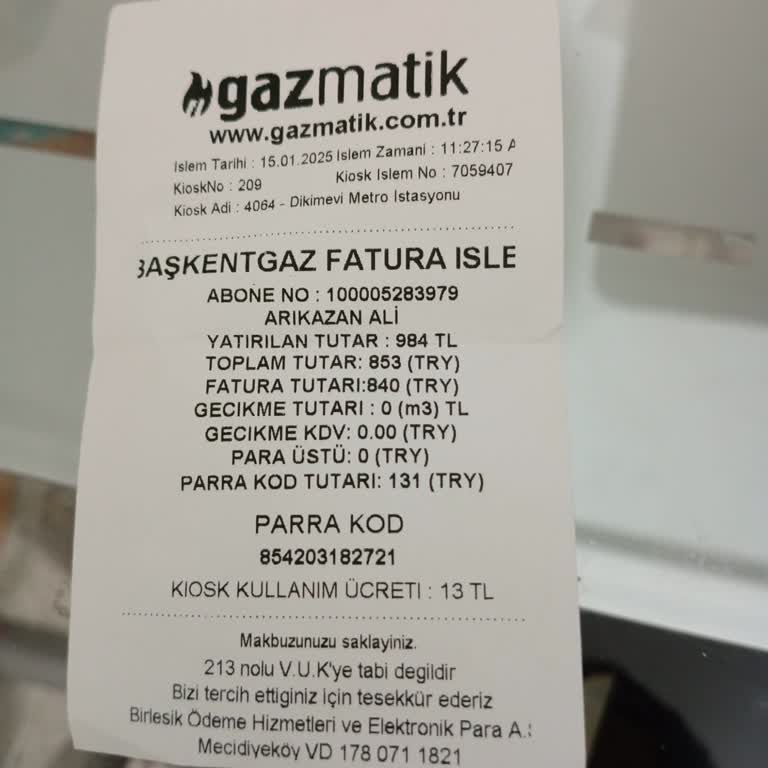 Gazmatik'te Fazla Ödeme Sorunu Ve İletişim Engeli