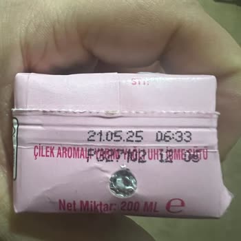 Çilekli Süt Ürününün Kalitesi Hakkında Şikayet