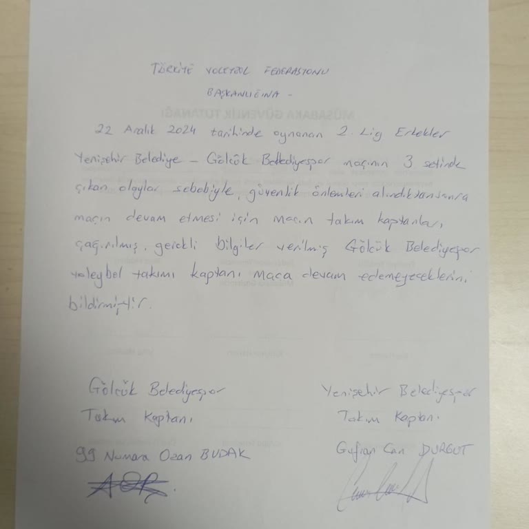 Haksız Karar: Maç Sonucu Adaletsiz Tescil Edildi