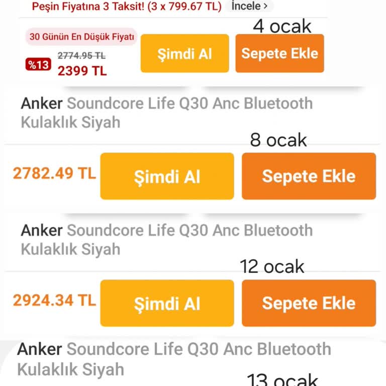 Trendyol'da Sürekli Değişen Kulaklık Fiyatları Ve Yorum Engeli