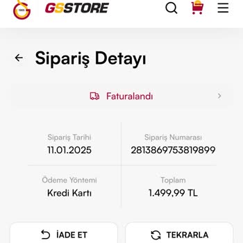 GS Store Siparişi Hakkında Bilgi Alamama Sorunu