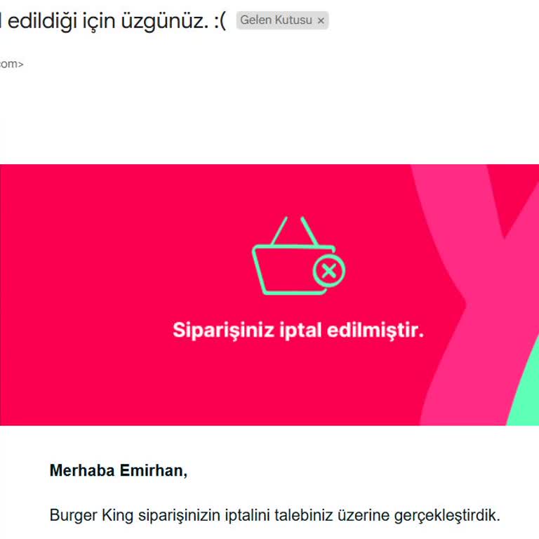 Burger King Sipariş İptali: Adres Bulamama Bahaneleri