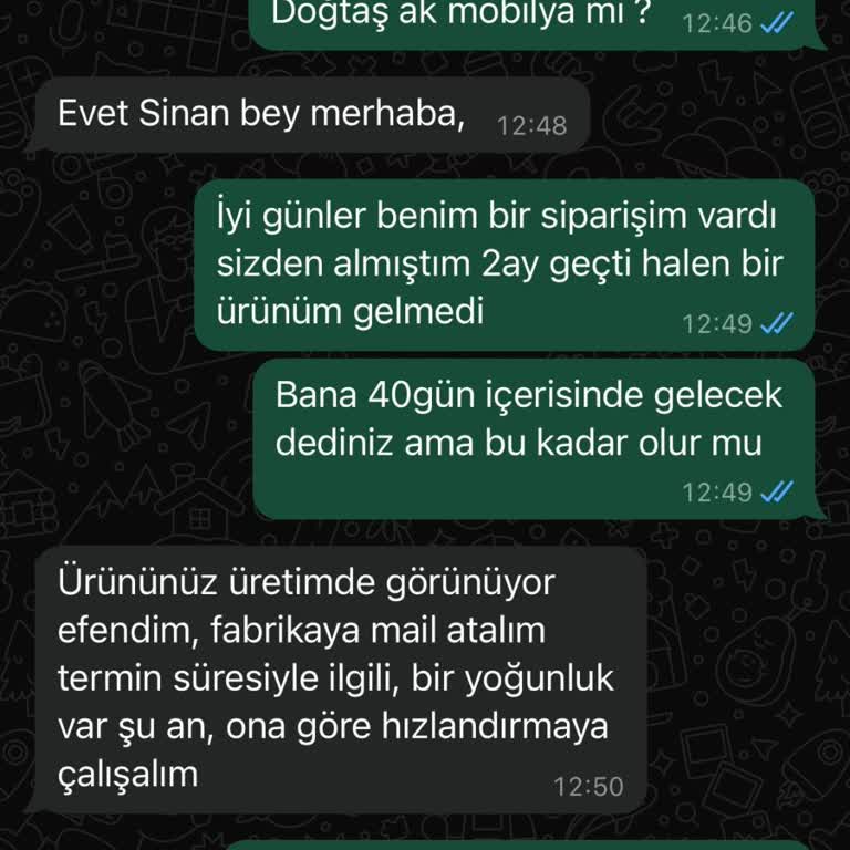 Teslim Edilmeyen Ürün Ve İlgisiz Müşteri Hizmetleri