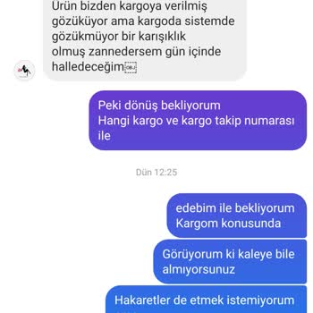 Kargo Sorunu Ve İletişim Eksikliği