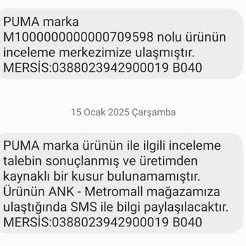 Puma Ayakkabıda Dikiş Sökülmesi Sorunu