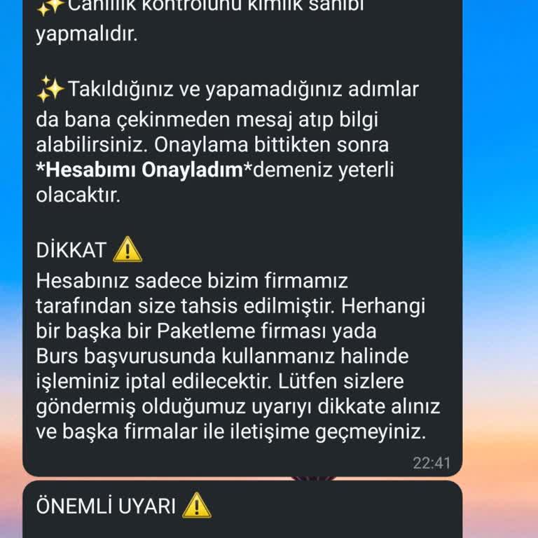 Kişisel Bilgilerimin İzinsiz Kullanımı Hakkında Uyarı