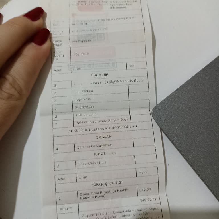 Eksik Ürün Ve Yetersiz Müşteri Hizmeti