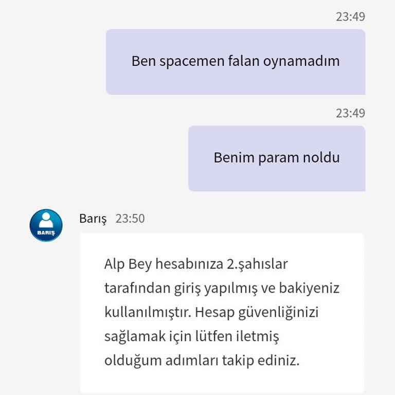Betmarino'da Hesabımdan Para Çekildi