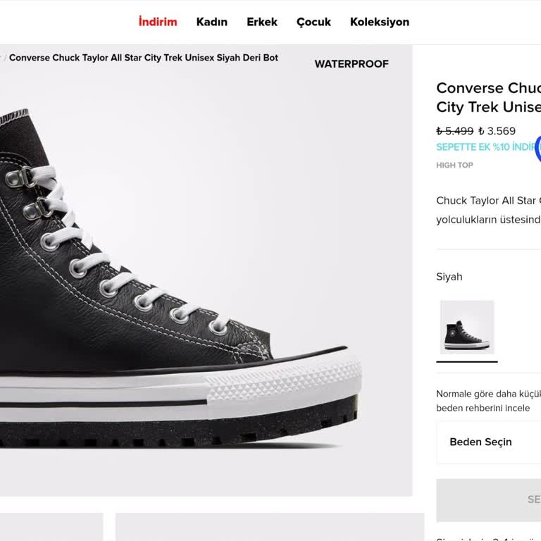 Converse'de Ani İndirim Mağduriyeti