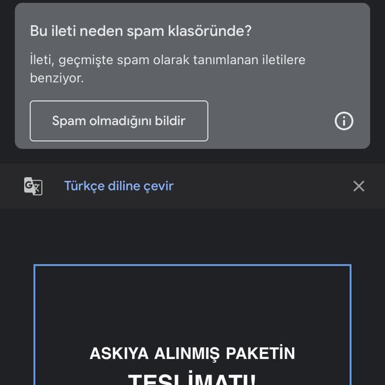 Gizemli Kargo Mailleri: Bilgim Dışında İsmim Kullanılıyor