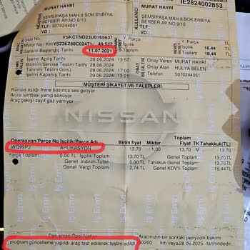 Nissan Servisleri Ve Garanti Sürecinde Yaşanan Sorunlar