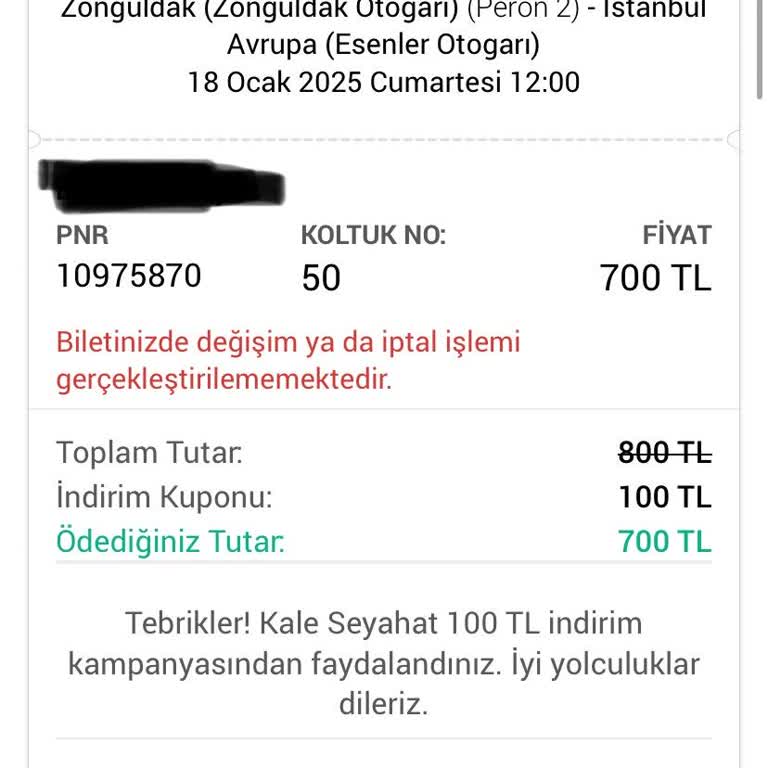 Bilet İadesinde Çıkmaz: 700 TL Çöpe Gitti!