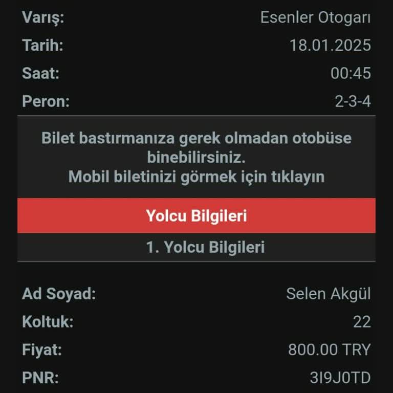 Otobüs Yolculuğunda Yaşanan Aksaklıklar Ve Mağduriyet