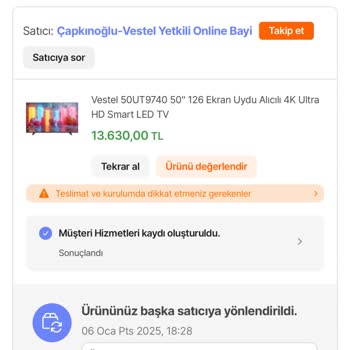 Teslim Edilmeyen Sipariş Ve Yanıltıcı Bilgilendirme