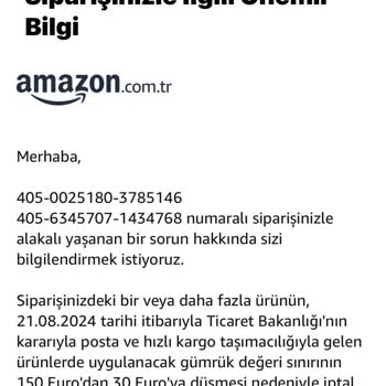 Amazon Siparişlerimde Sürekli İptal Sorunu