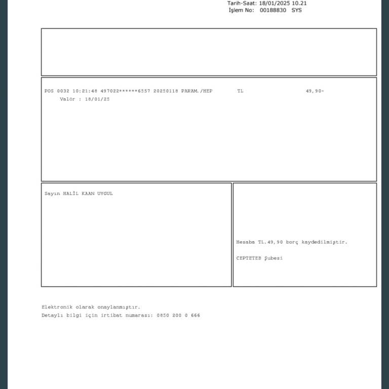 TEB Hesabımdan Anlaşılmaz Kesintiler