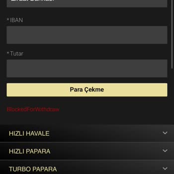 Para Çekme İşleminde Belge Engeli