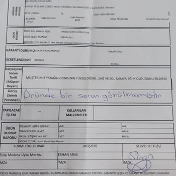 Yatakta Tümsek Sorunu Ve Garanti Mağduriyeti