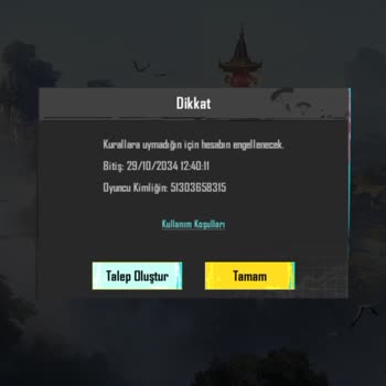 Satın Alınan Hesapların Banlı Çıkması