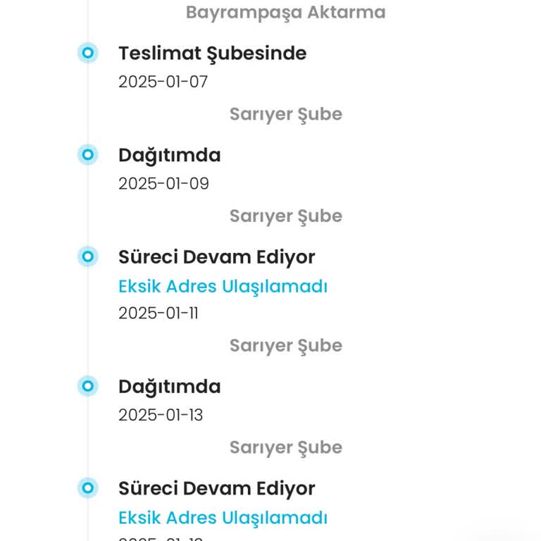 Zara Kargom Teslim Edilmedi!