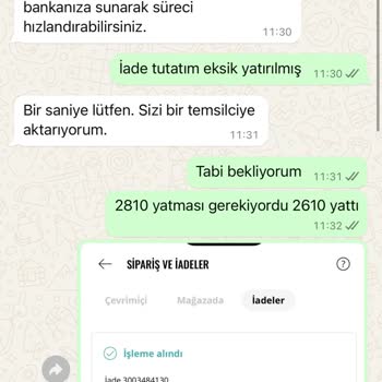 İade Sürecinde İletişim Sorunu