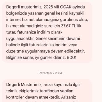 Türk Telekom Fiber İnternet Kesintisi Mağduriyeti