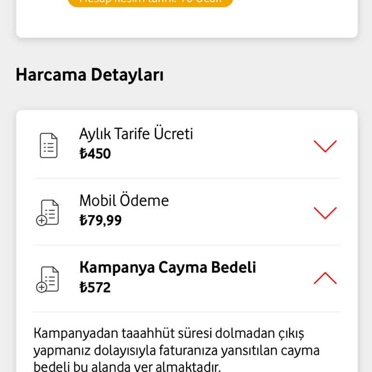 Vodafone 1 Gün İçin 572 Tl Cayma Bedeli Şoku