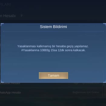 Hesabımın Yanlışlıkla Yasaklanması