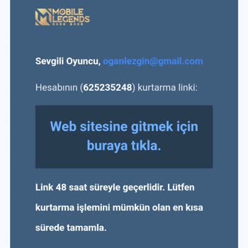 Hesabımın Yanlışlıkla Yasaklanması