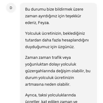 Uber Taksimetre Sorunu Ve Yetersiz Müşteri Hizmetleri