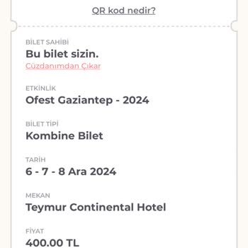 Ofest Gaziantep Bilet İptali Ve İletişim Sorunları