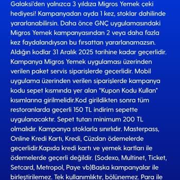 GNC Uygulaması Ve Migros Yemek Kuponu Hayal Kırıklığı