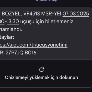 Anadolu Jet Bilet Tarih Sorunu Ve İade Talebi