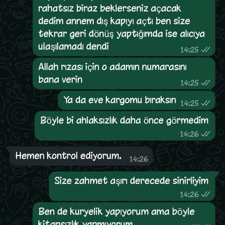 Kurye Sorumsuzluğu Ve Mağduriyet