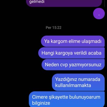 Ürünüm Gelmedi, Şikayetim CİMER'de