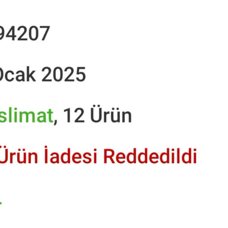 Yanlış Ürün Teslimatı Ve İade Sorunu