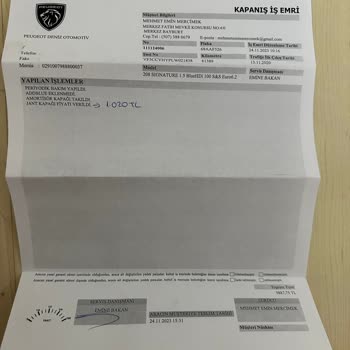 Peugeot Yetkili Servislerinde Yaşanan Sorunlar Ve Müşteri Memnuniyetsizliği