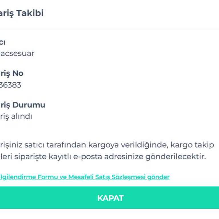 Sipariş Hazırlanıyor, Ulaşım Sağlanamıyor