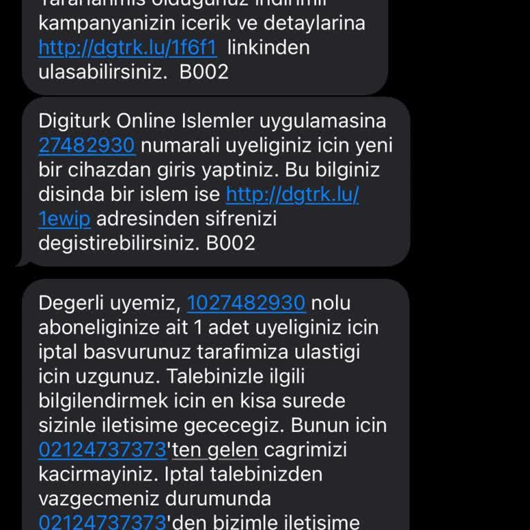 Digiturk Cayma Bedeli Mağduriyeti