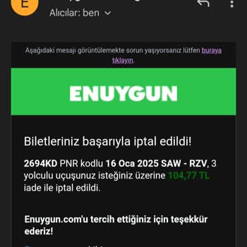 İptal Edilen Uçuşta Yetersiz İade