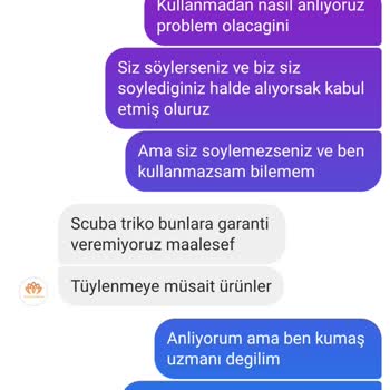 Kalitesiz Kumaş Ve Yetersiz Müşteri Hizmeti