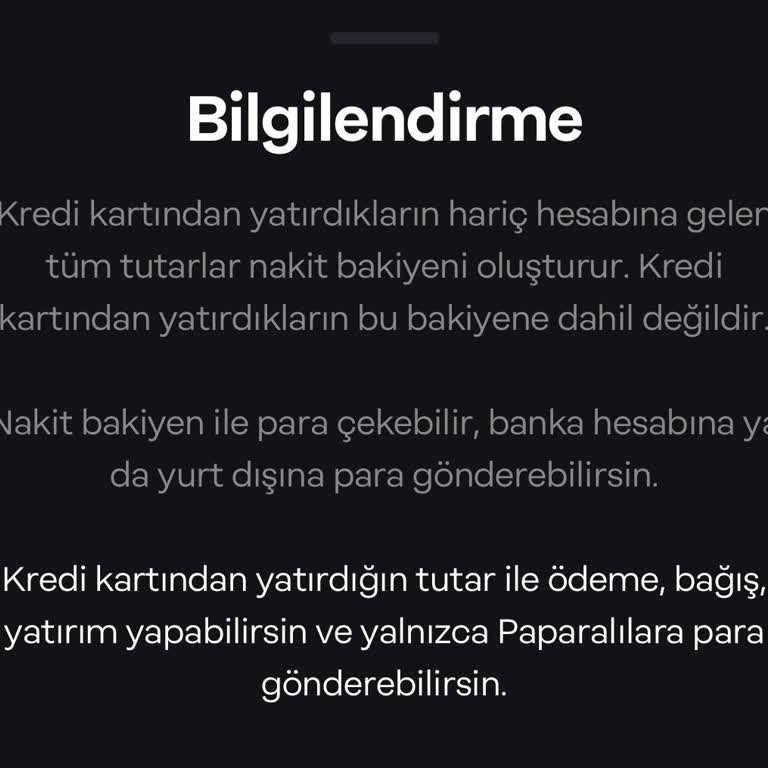 Papara'da Kredi Kartıyla Yatırılan Paranın IBAN'a Aktarılamaması Sorunu!