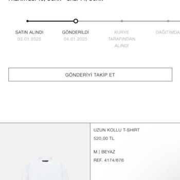 Zara'dan Aldığım Ürün Teslim Edilmedi Ve Bilgilendirme Yetersiz