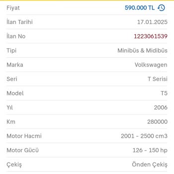 Aracım Yanlış Seride Listelendi, Acil Düzeltme Gerekiyor