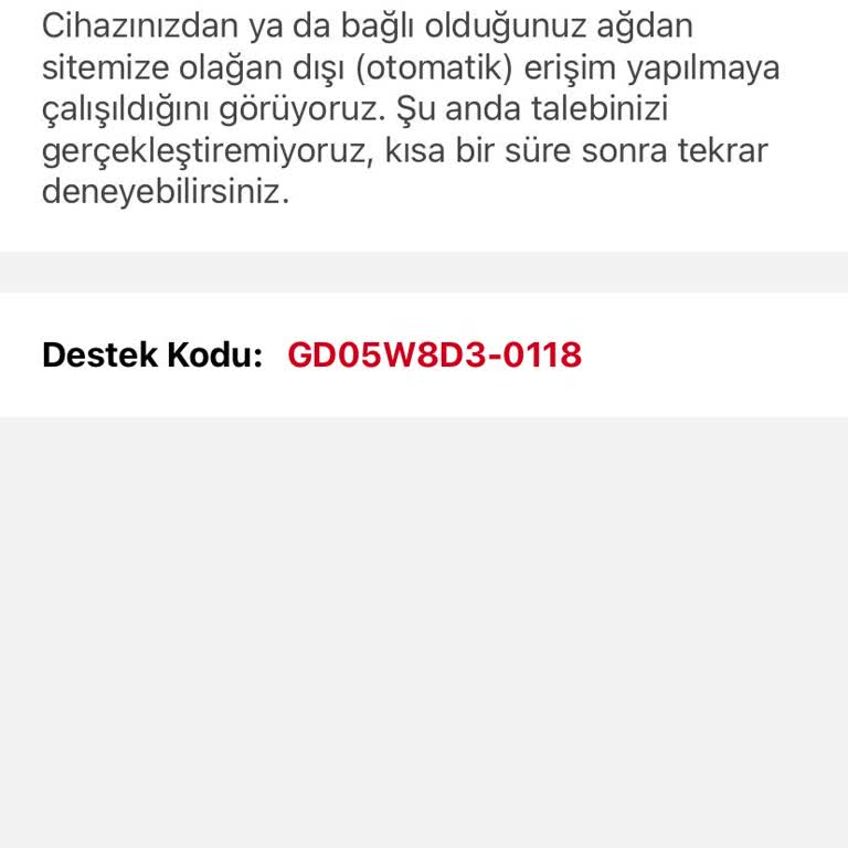 İlan Sonrası Erişim Sorunu