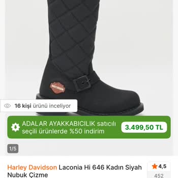 İndirimli Harley Davidson Çizme Teslim Edilemedi Fiyatlar Uçtu