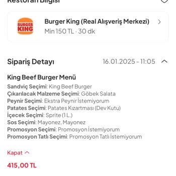 Yanlış Sipariş Ve Eksik İade