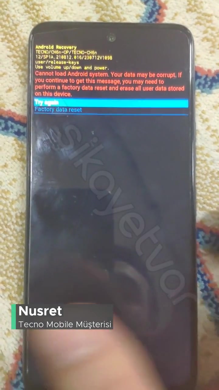 Tecno Mobile Telefonum Kapandı Açılmadı! videonun kapak resmi